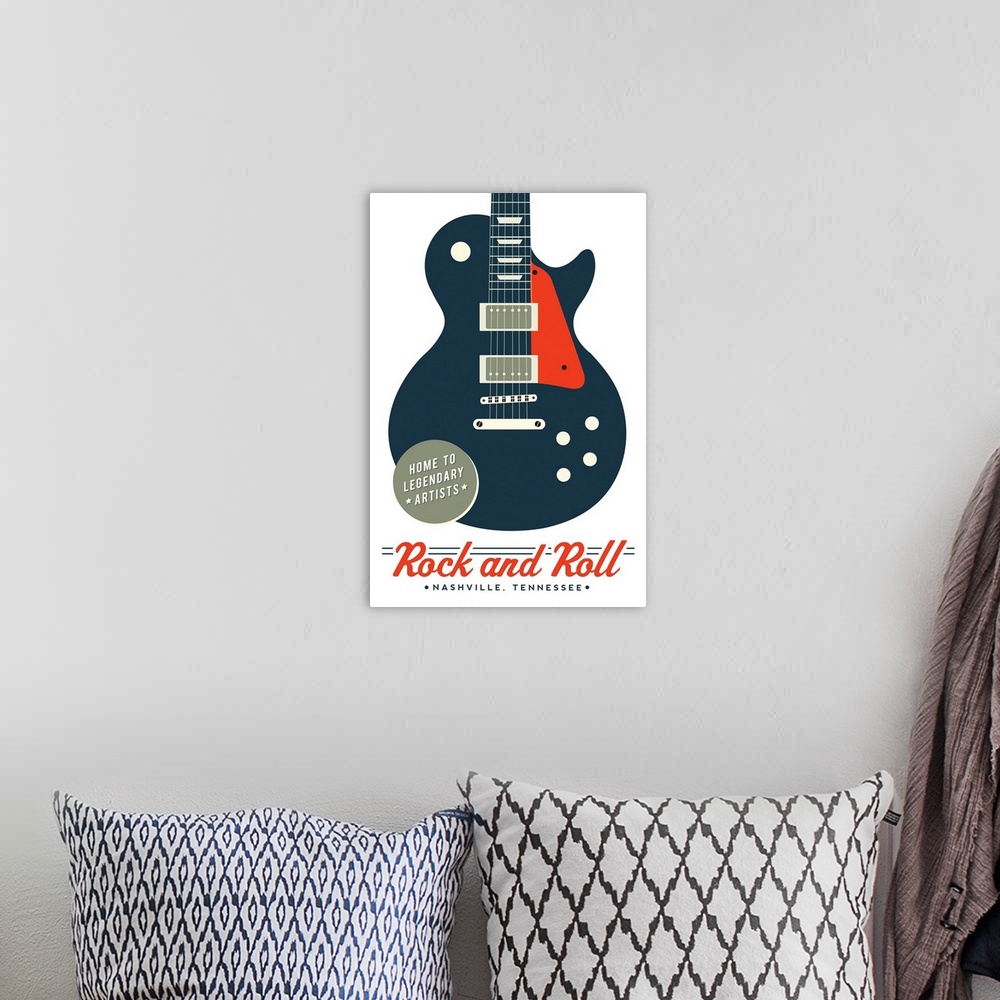 A bohemian room featuring Nashville, Tennessee - Rock & Roll - Guitar