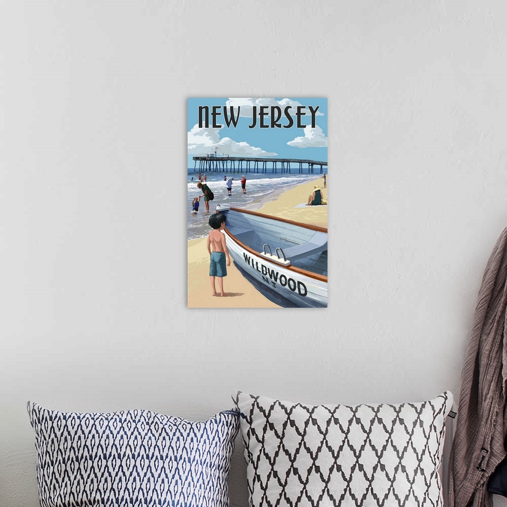 A bohemian room featuring New Jersey, Lifeboat and Pier