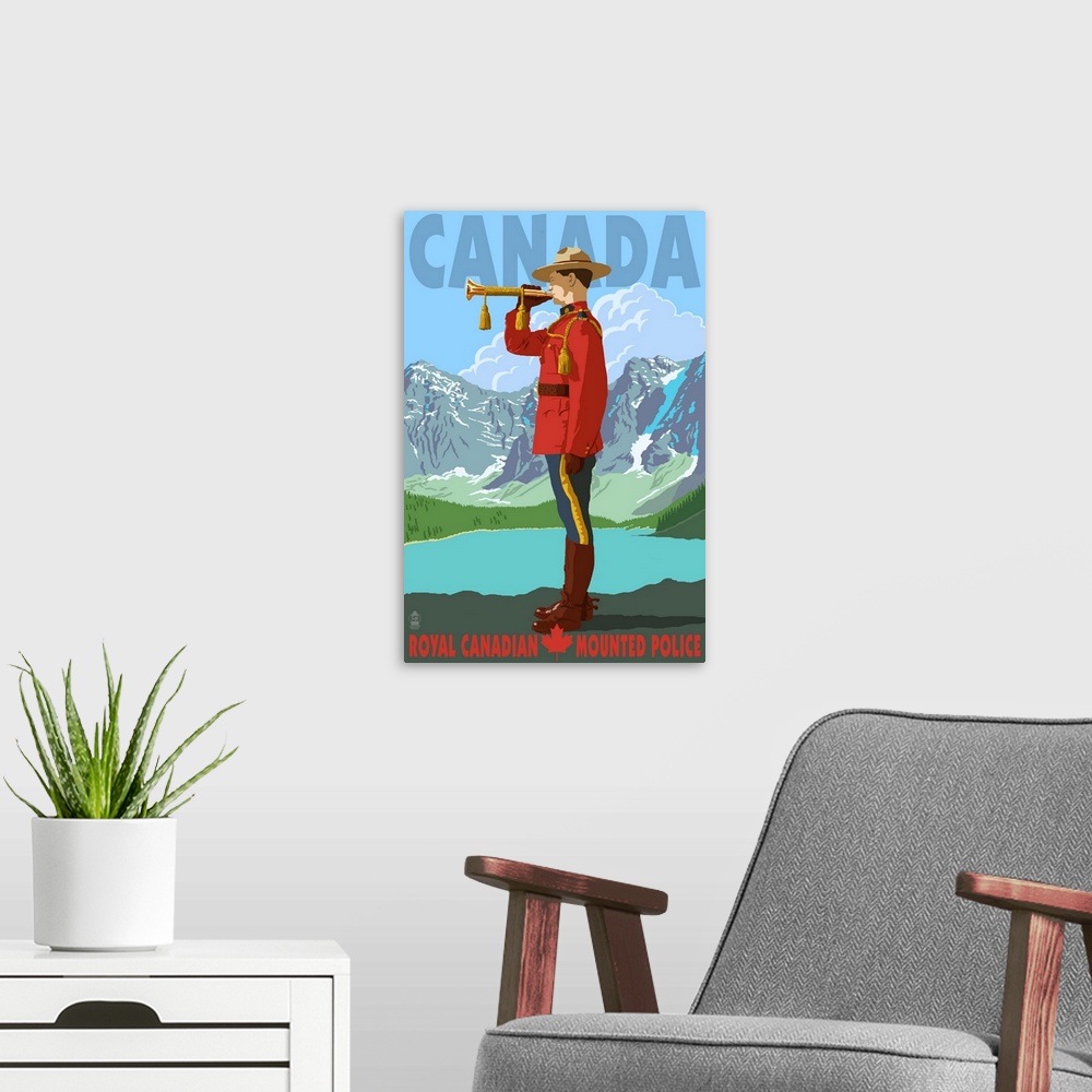 A modern room featuring Officer - Royal Canadian Mounted Police