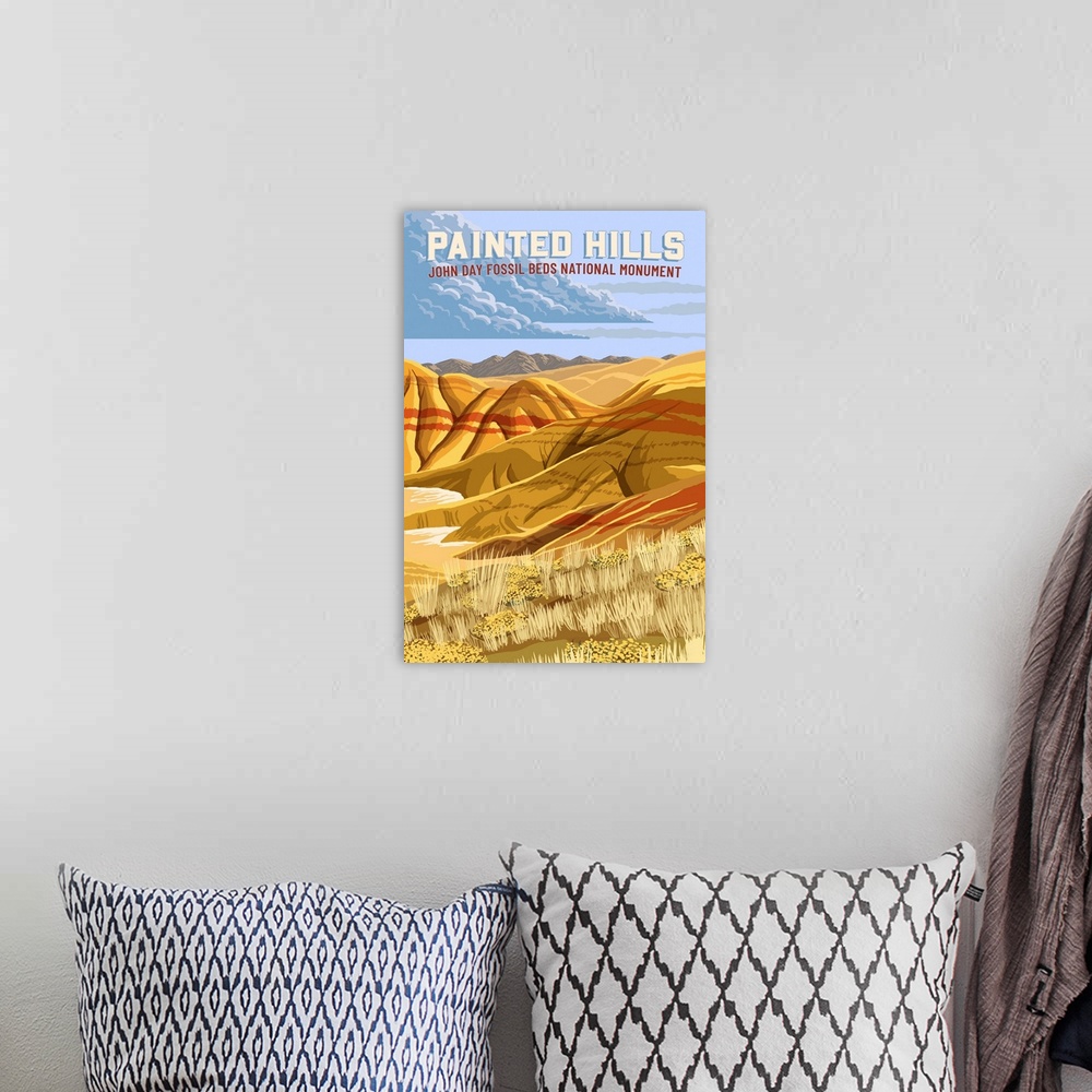 A bohemian room featuring Oregon - John Day Fossil Beds National Monument - Painted Hills