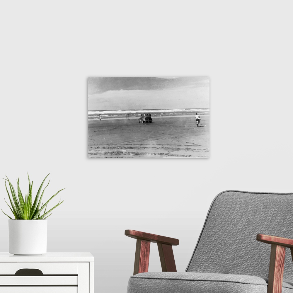 A modern room featuring Pacific Ocean Beach Scene, Copalis, WA