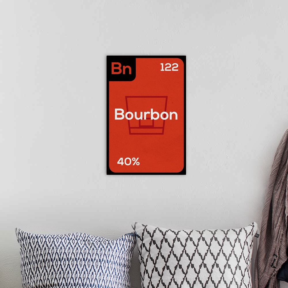 A bohemian room featuring Periodic Drinks - Bourbon