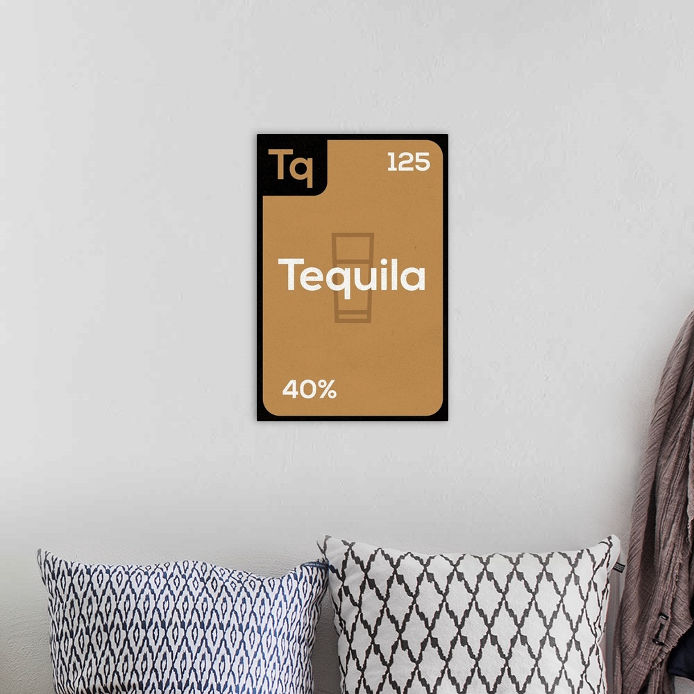 A bohemian room featuring Periodic Drinks - Tequila