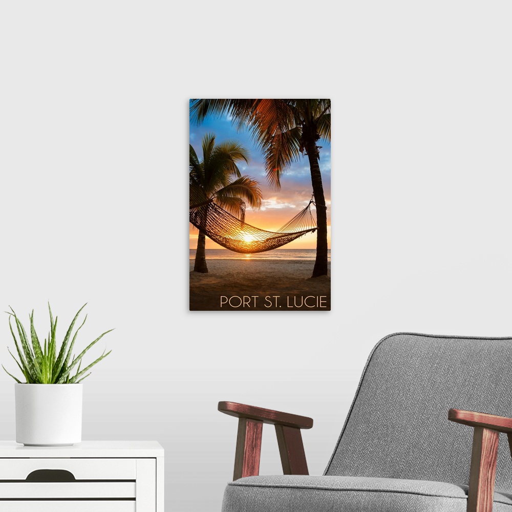 A modern room featuring Port St. Lucie, Florida, Hammock and Sunset
