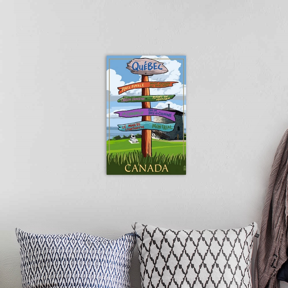 A bohemian room featuring Quebec, Canada, Signpost Destinations