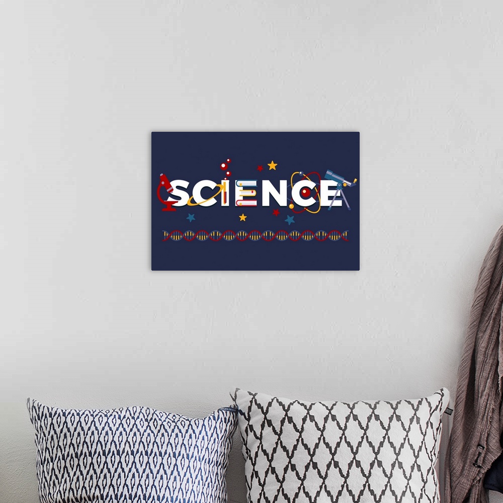 A bohemian room featuring Science - Blue