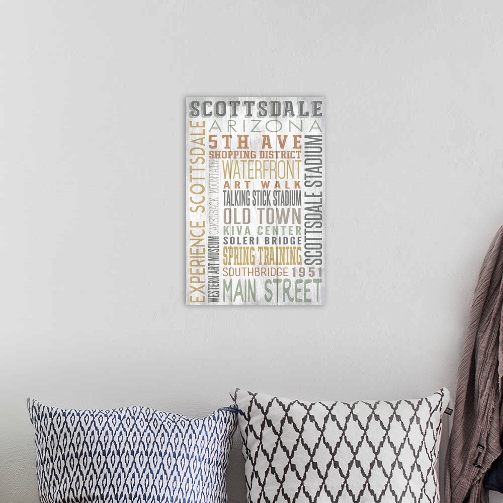 A bohemian room featuring Scottsdale, Arizona - Rustic Typography