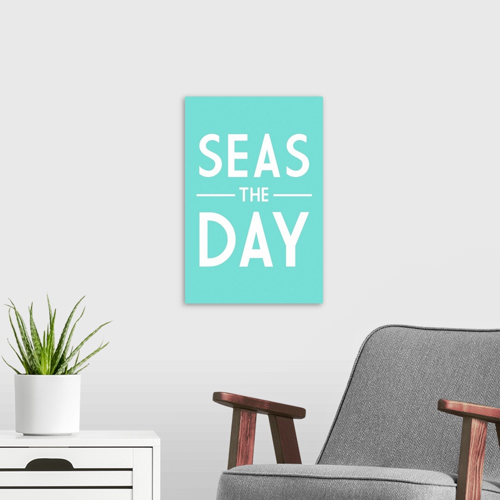 A modern room featuring Seas The Day