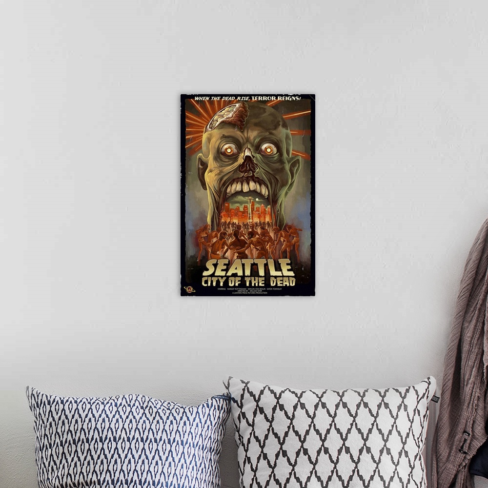 A bohemian room featuring Seattle, Zombies, City of the Dead
