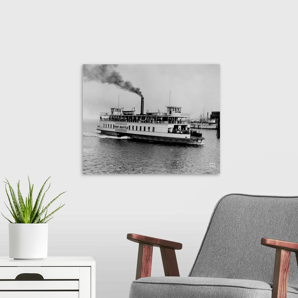 A modern room featuring Sidewheeler Ferry, West Seattle, WA