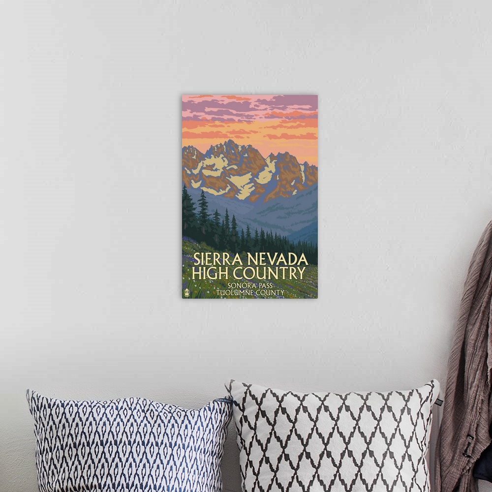A bohemian room featuring Sierra Nevada High Country, Sonora Pass, Tuolumne County, California