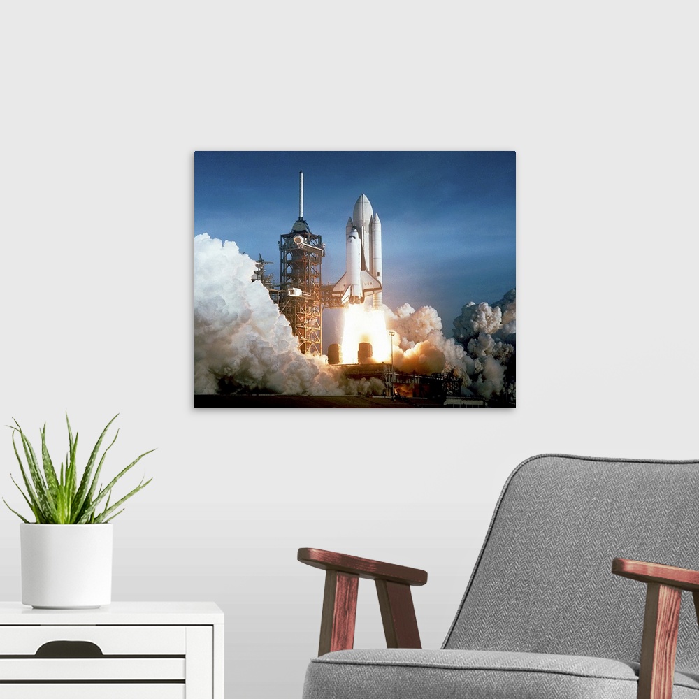 A modern room featuring STS-1 Launch, Cape Canaveral, FL