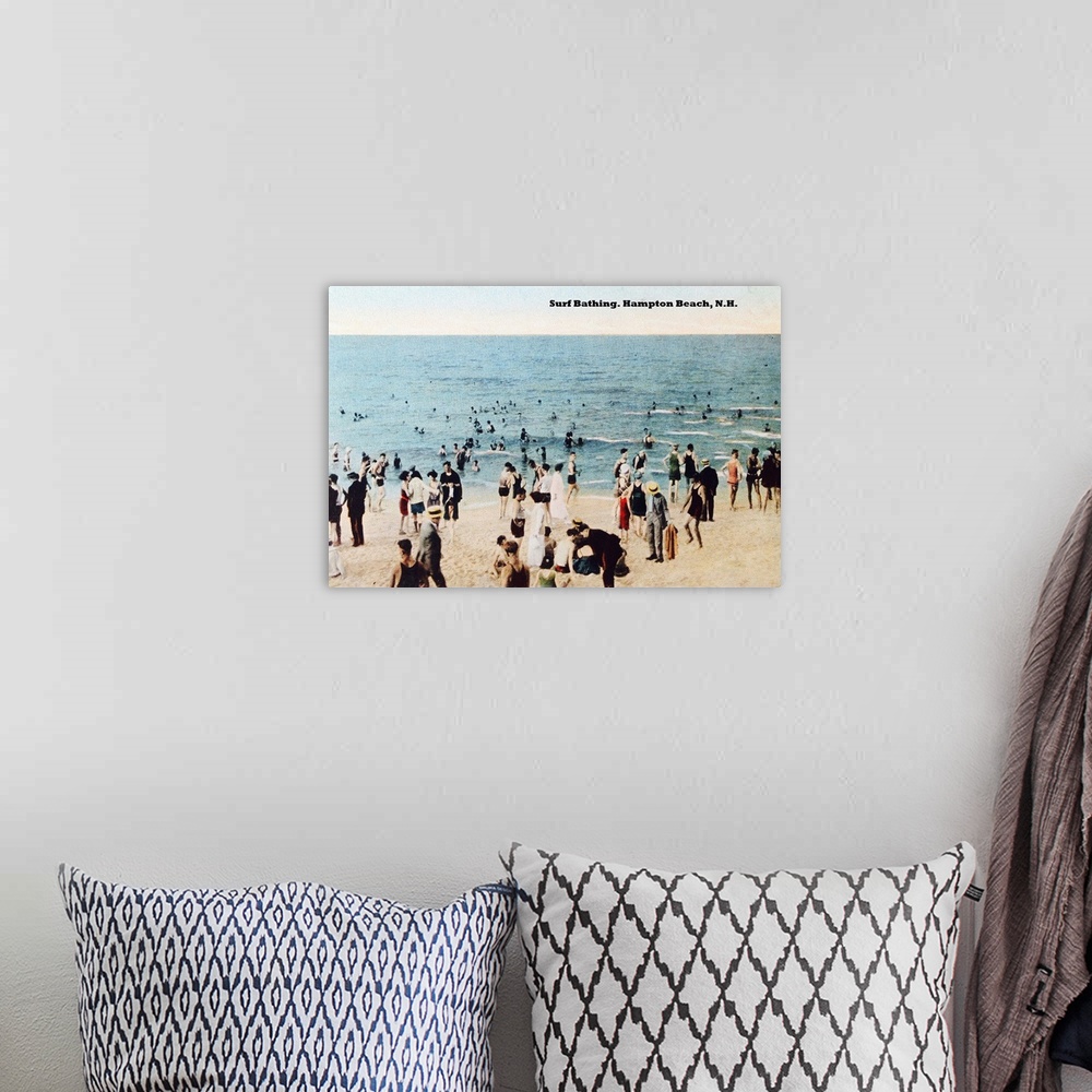 A bohemian room featuring Surf Bathing, Hampton Beach, New Hampshire
