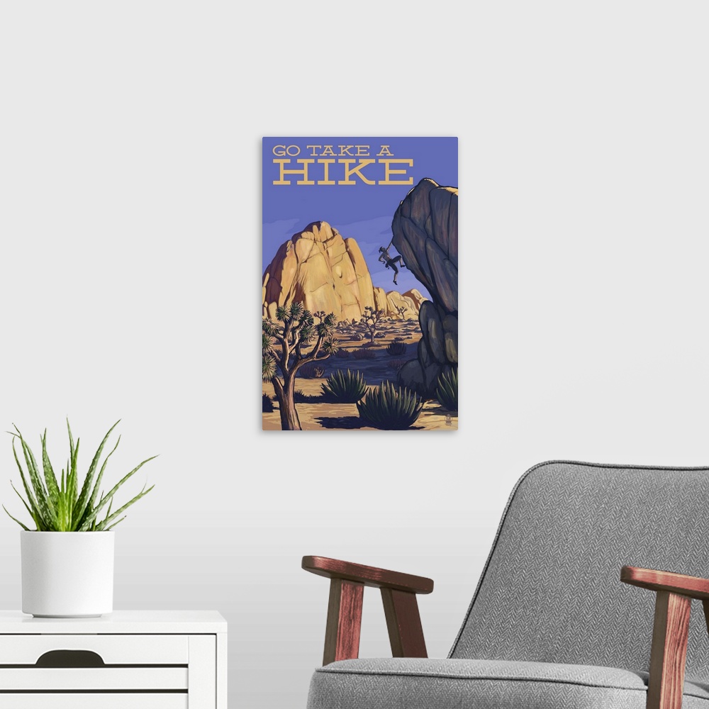 A modern room featuring Take a Hike, National Park WPA Sentiment