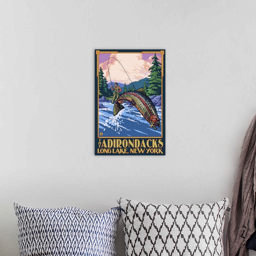 A bohemian room featuring The Adirondacks, Long Lake, New York State, Fly Fishing