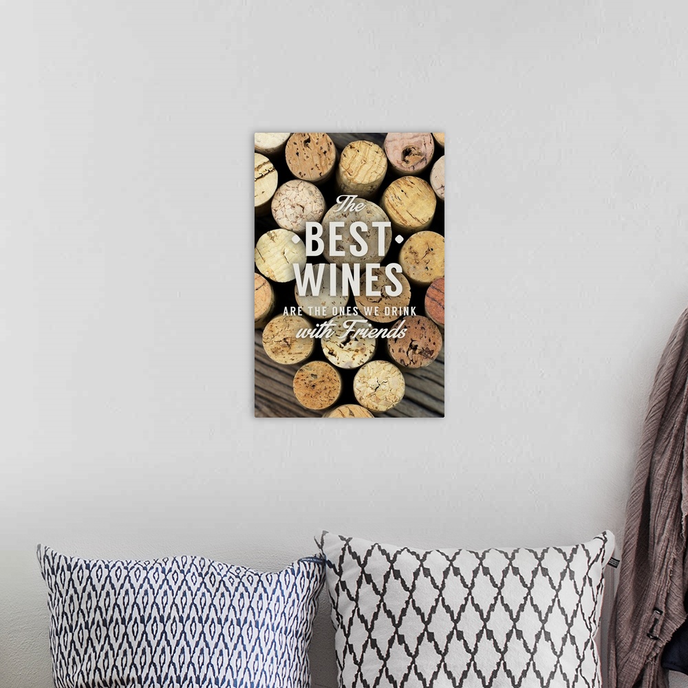 A bohemian room featuring The Best Wines - Wine Corks