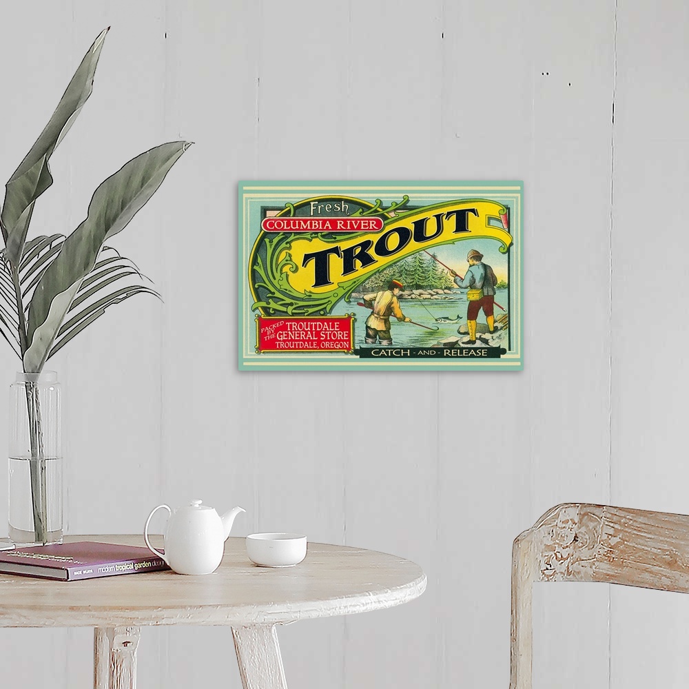 A farmhouse room featuring Trout Label, Troutdale, Oregon