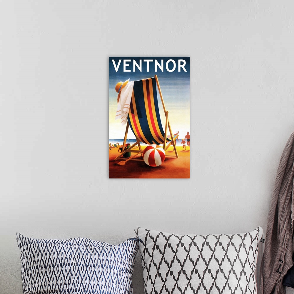 A bohemian room featuring Ventnor, New Jersey, Beach Chair and Ball