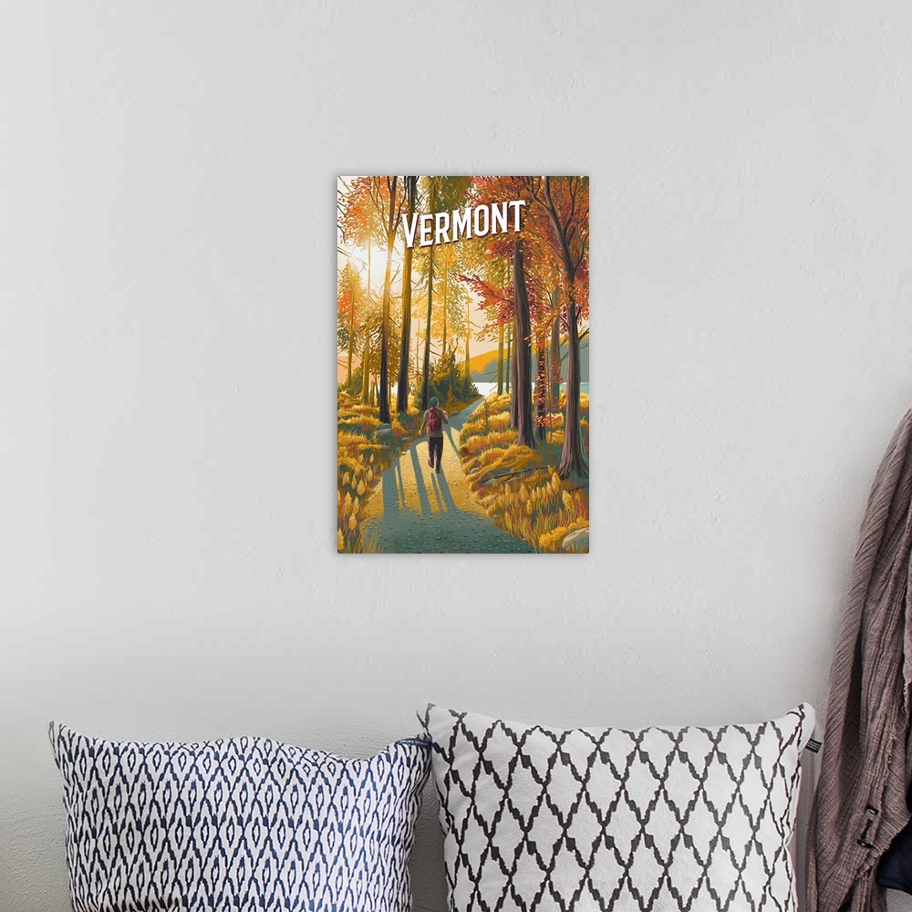 A bohemian room featuring Vermont - Walk in the Woods - Day Hike