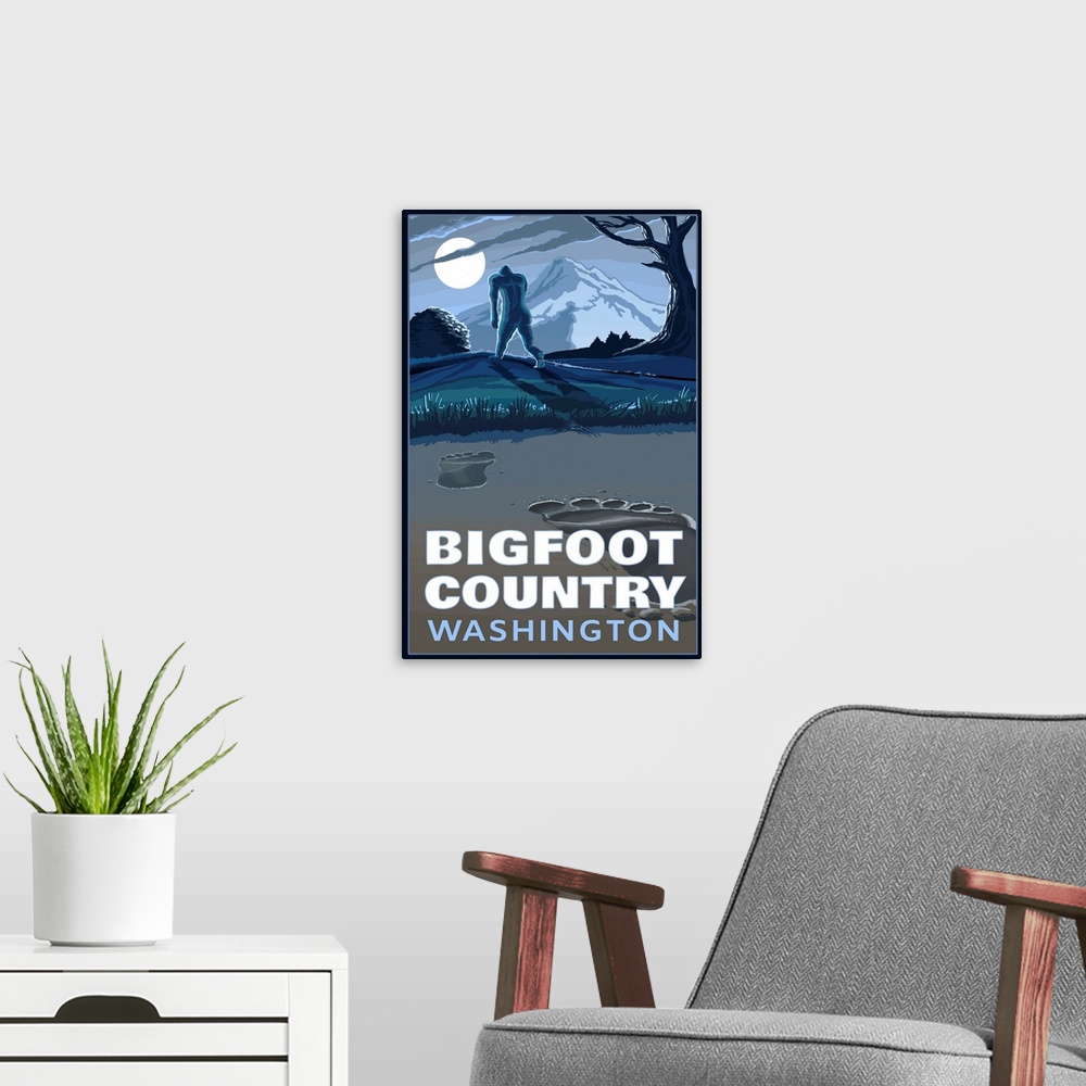 A modern room featuring Washington - Bigfoot Country