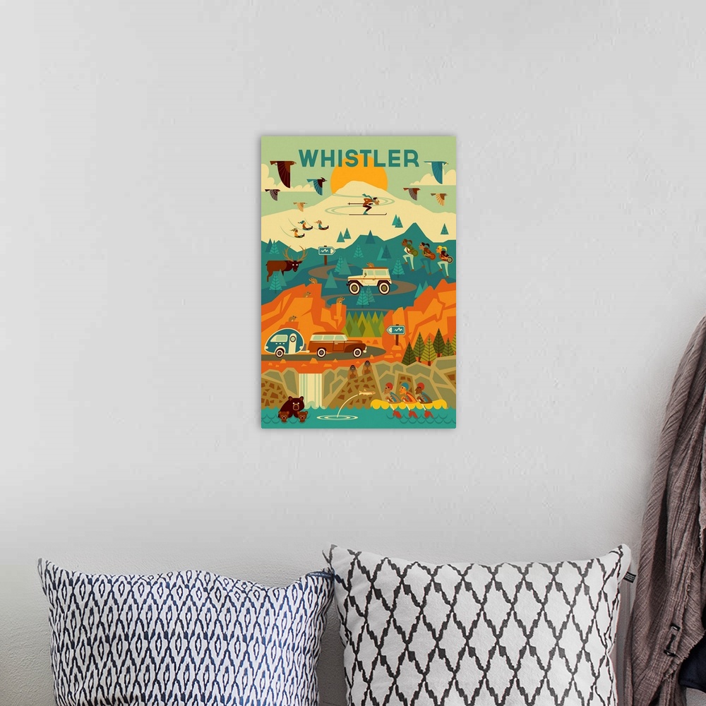 A bohemian room featuring Whistler - Pacific Wonderland - Geometric