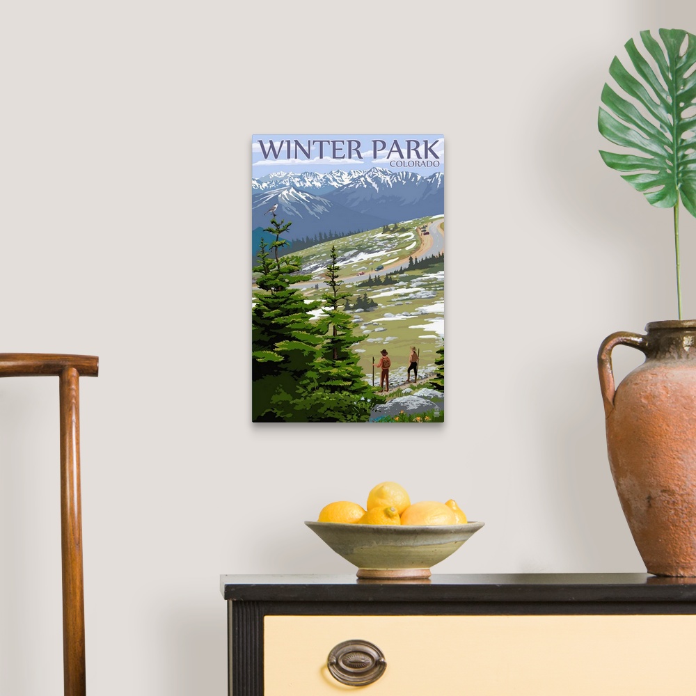 A traditional room featuring Winter Park, Colorado, Hiking Scene