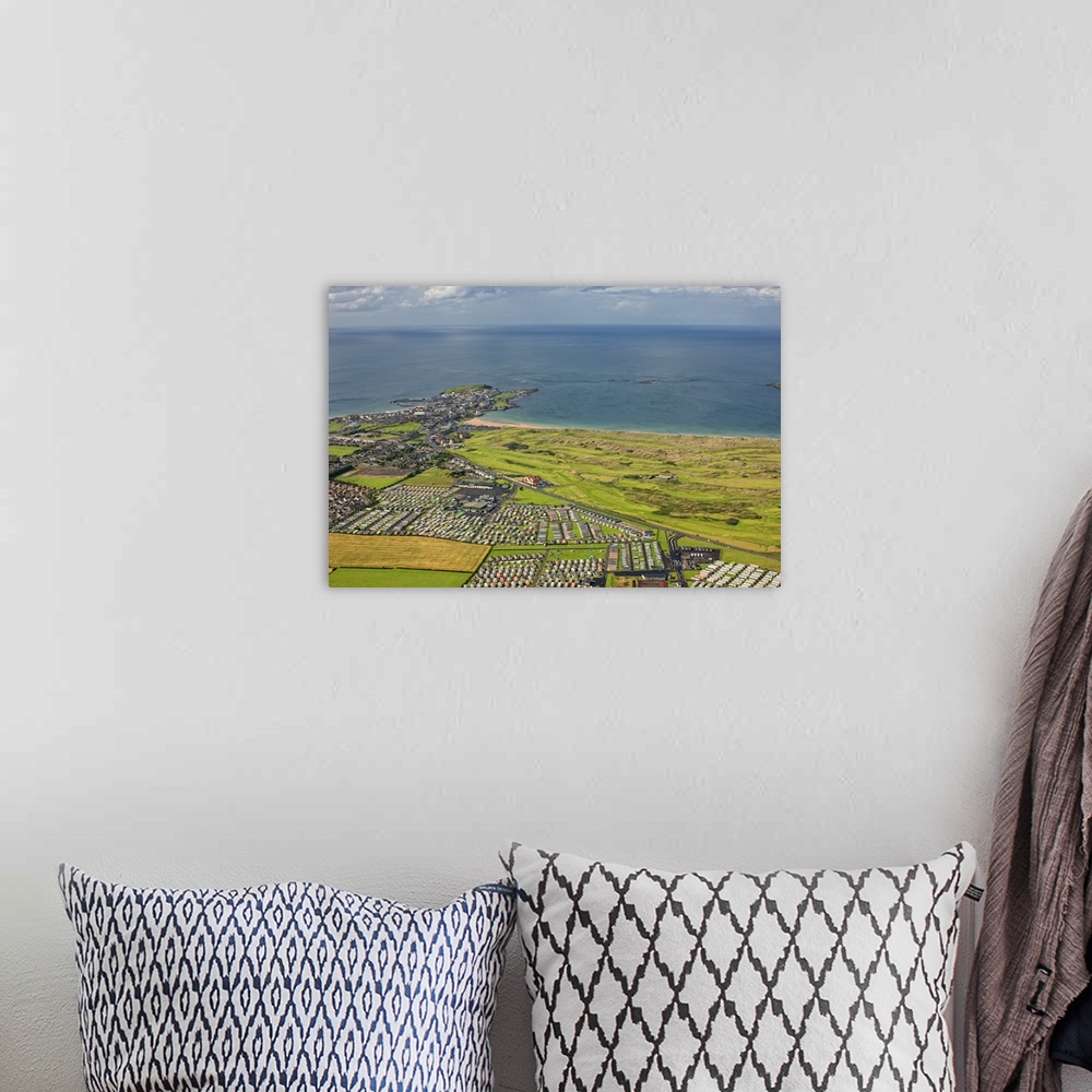 A bohemian room featuring Aerial View Portrush, Northern Ireland, UK - Aerial Photograph