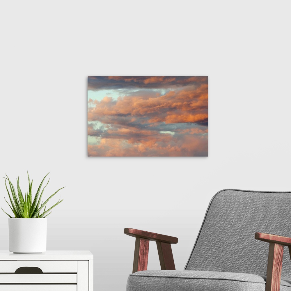 A modern room featuring Altocumulus Clouds - Aerial Photograph