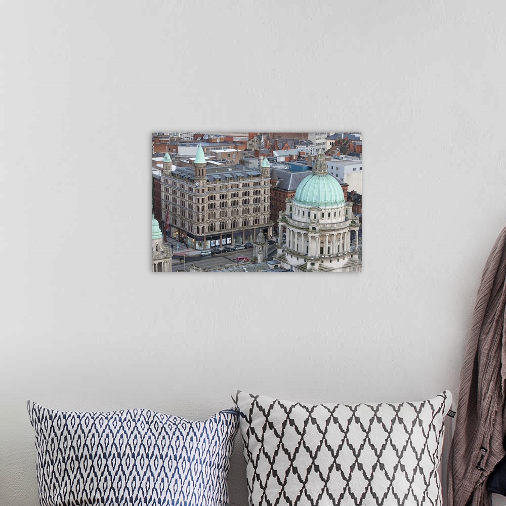 A bohemian room featuring Belfast City Hall And Donegall Square North, Belfast - Aerial Photograph