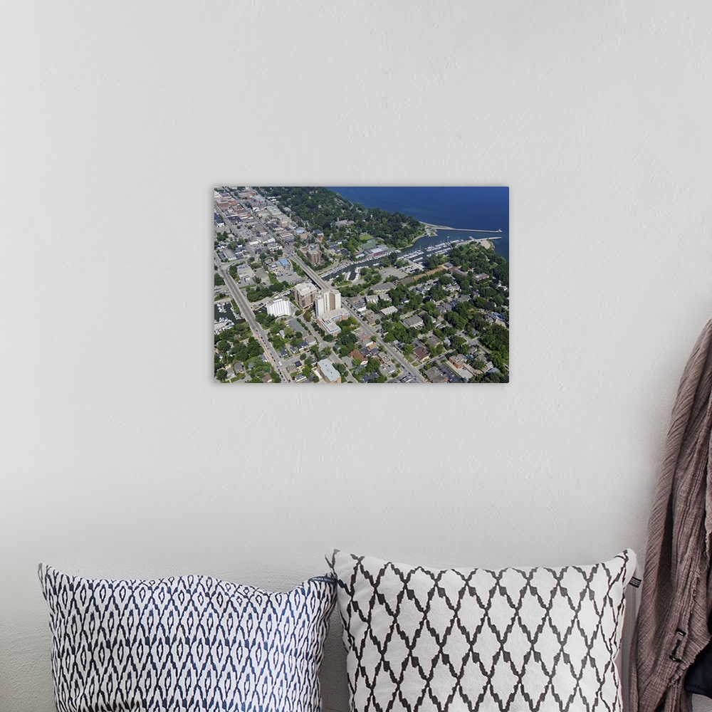 A bohemian room featuring Bronte Harbour, Oakville, Canada - Aerial Photograph