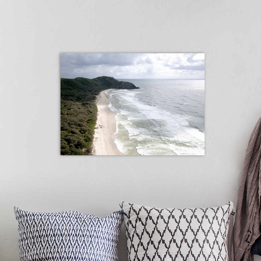 A bohemian room featuring Cape Byron And The Byron Lighthouse, Australia - Aerial Photograph