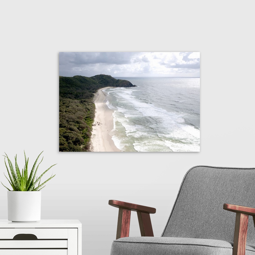 A modern room featuring Cape Byron And The Byron Lighthouse, Australia - Aerial Photograph