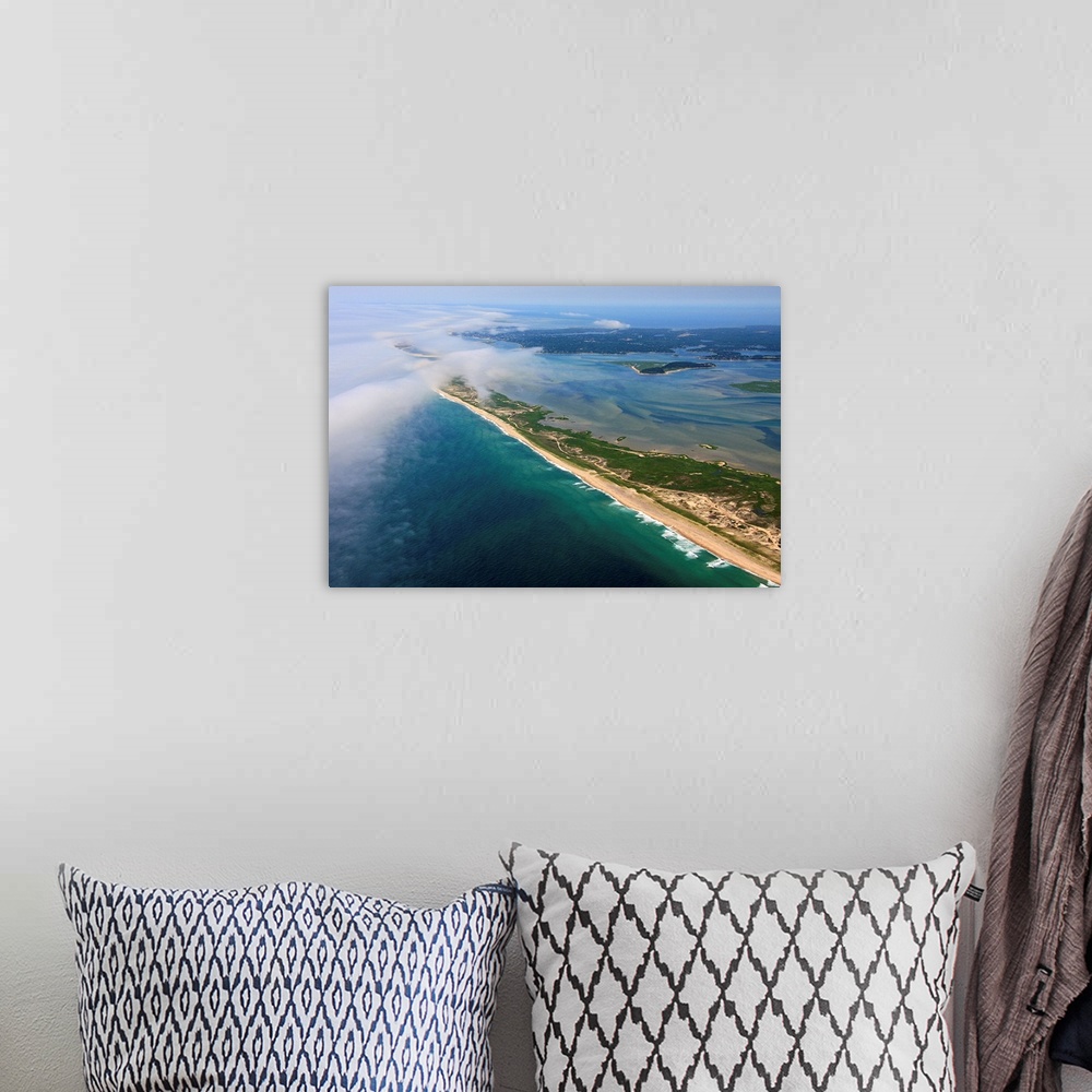 A bohemian room featuring Cape Cod National Seashore, Chatham - Aerial Photograph
