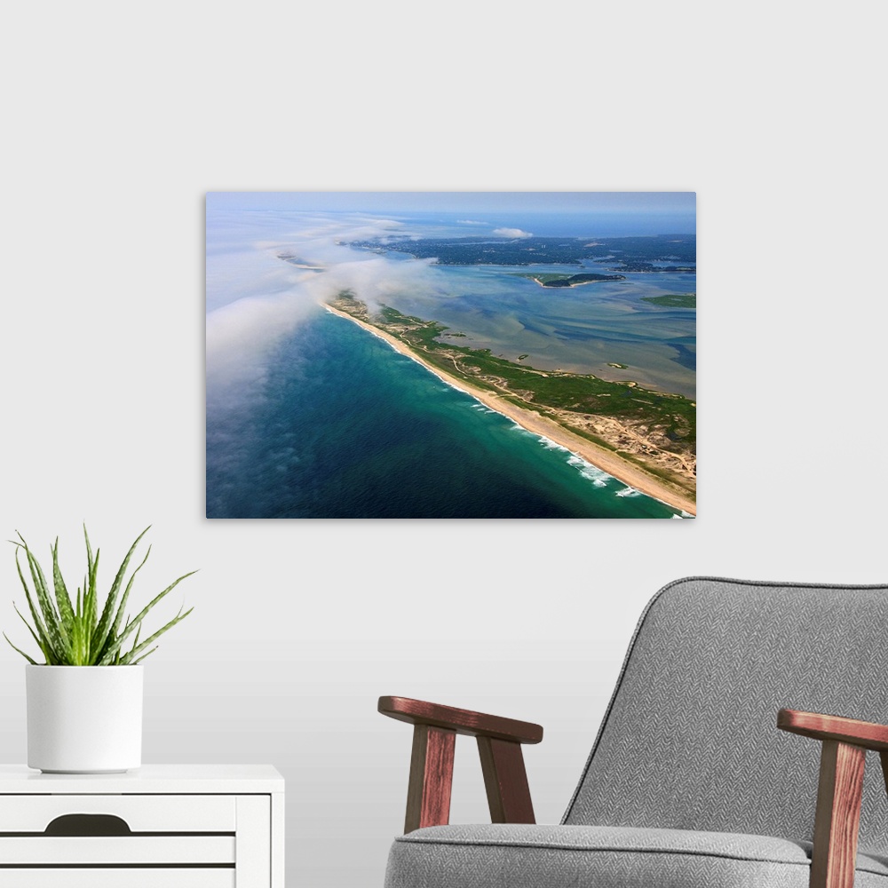 A modern room featuring Cape Cod National Seashore, Chatham - Aerial Photograph