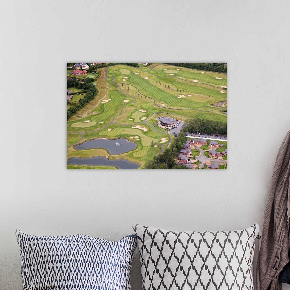 A bohemian room featuring Castleknock Golf Course, Dublin, Ireland - Aerial Photograph