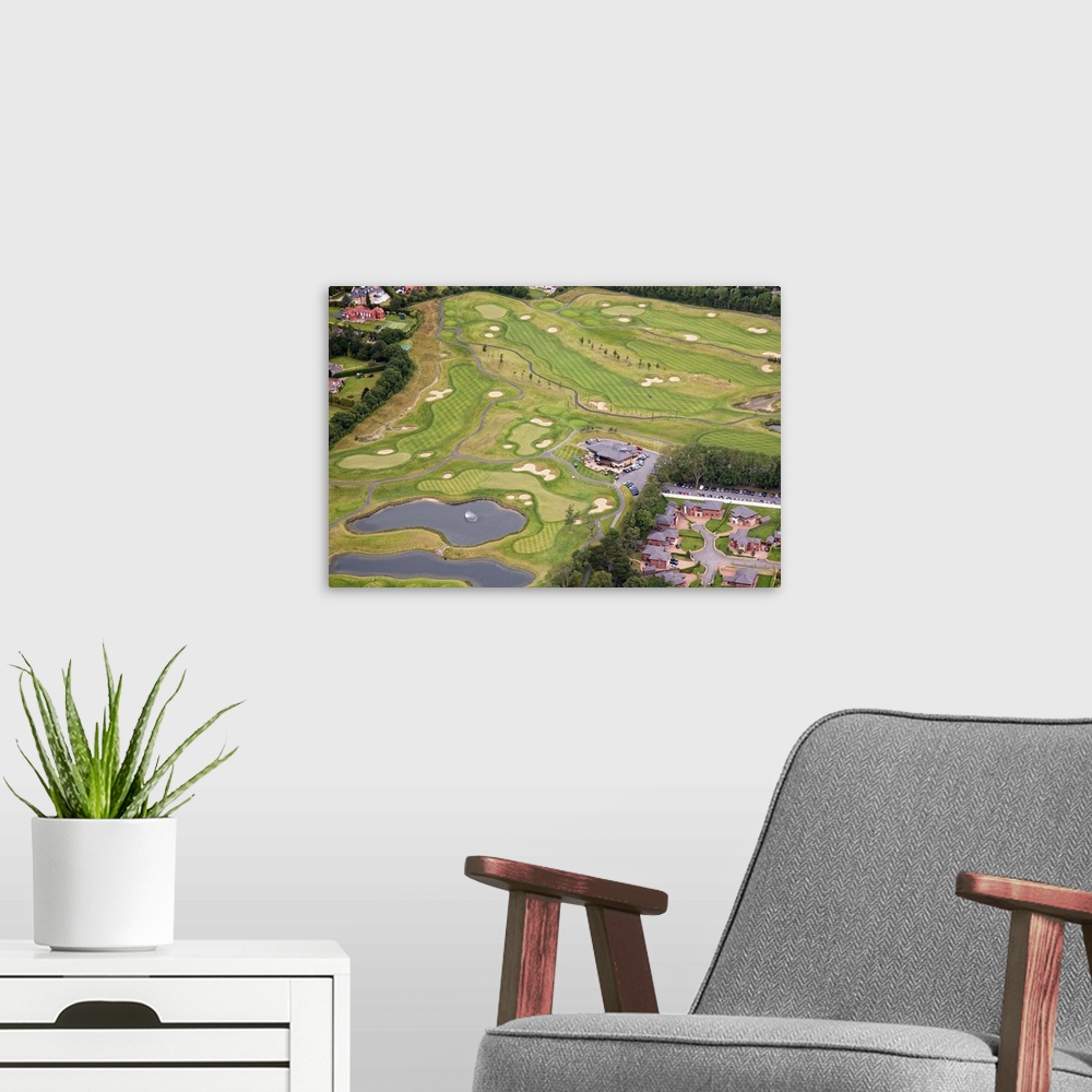 A modern room featuring Castleknock Golf Course, Dublin, Ireland - Aerial Photograph