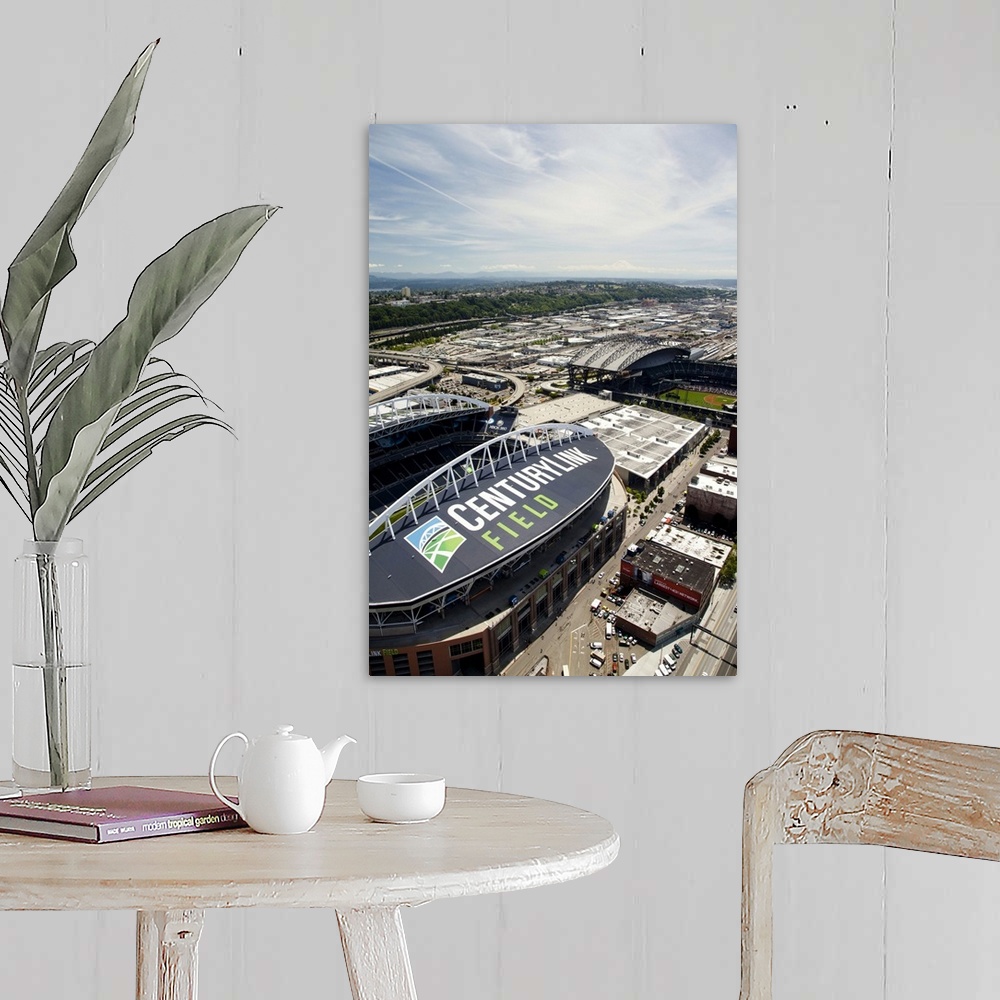 A farmhouse room featuring Century Link Field, Home of the Seahawks, WA, USA - Aerial Photograph