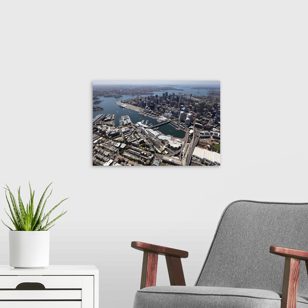 A modern room featuring Cockley Bay, Sydney, Australia - Aerial Photograph
