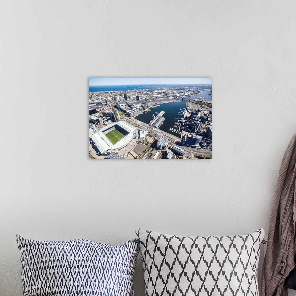 A bohemian room featuring Docklands And Etihad Stadium, Melbourne, Australia - Aerial Photograph