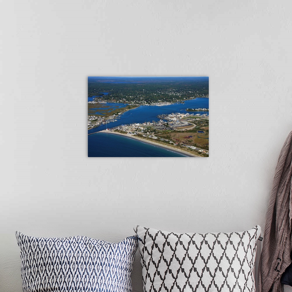 A bohemian room featuring Galilee And Salty Brine Beach, Point Judith, Rhode Island - Aerial Photograph