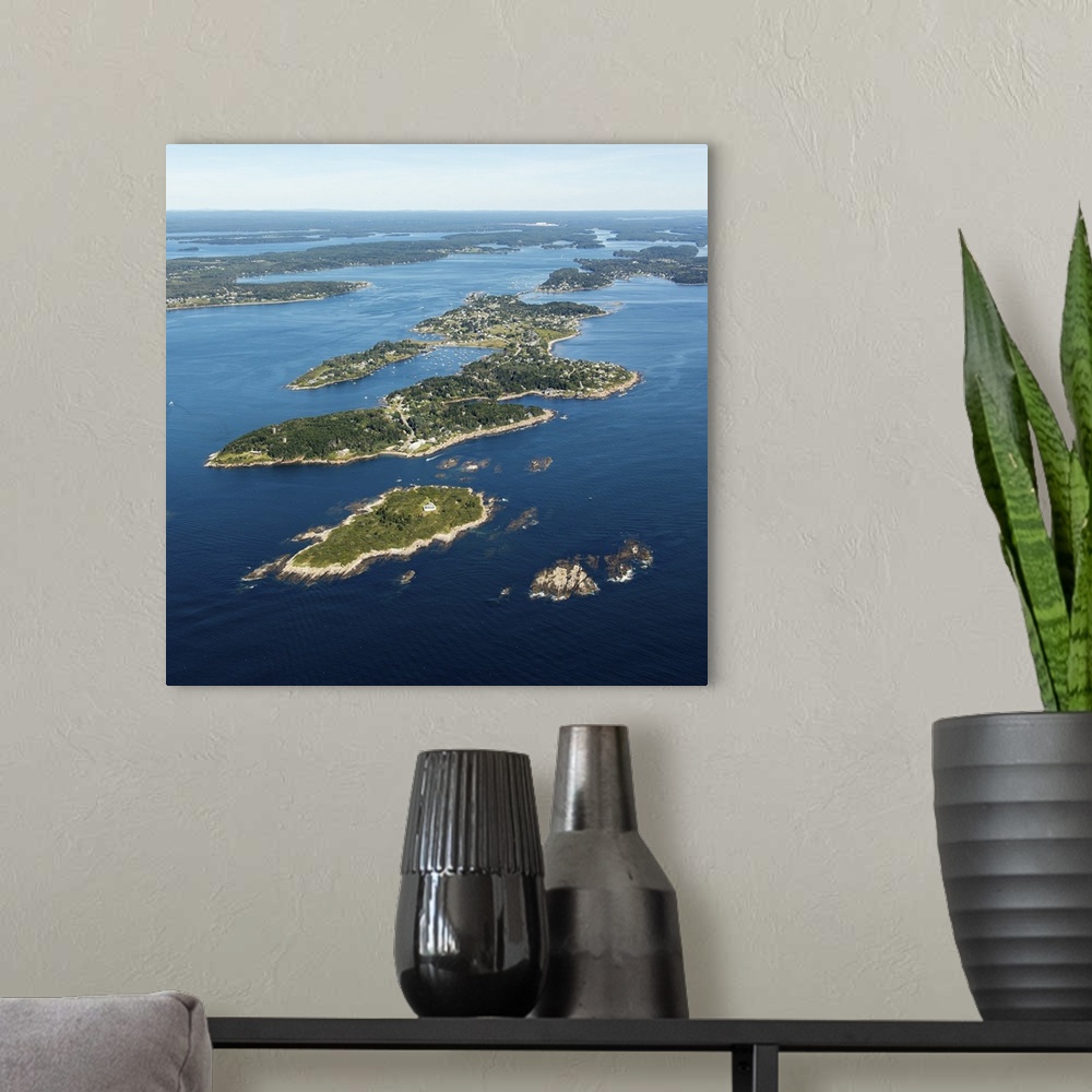 A modern room featuring Harpswell, Maine (ME) - Aerial Photograph