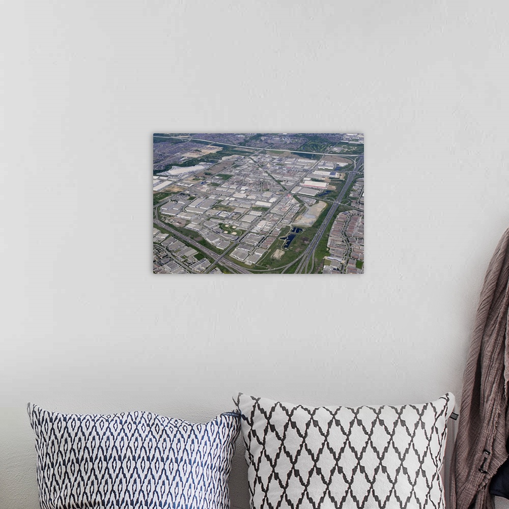 A bohemian room featuring Hwy 401, Hwy 410, Mississauga, Canada - Aerial Photograph