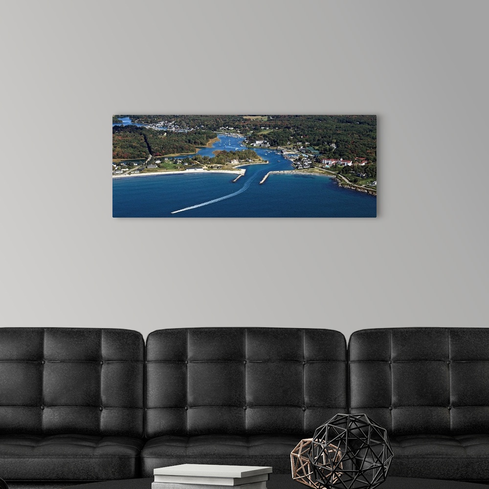 A modern room featuring Kennebunk River, Kennebunkport, Maine - Aerial Photograph