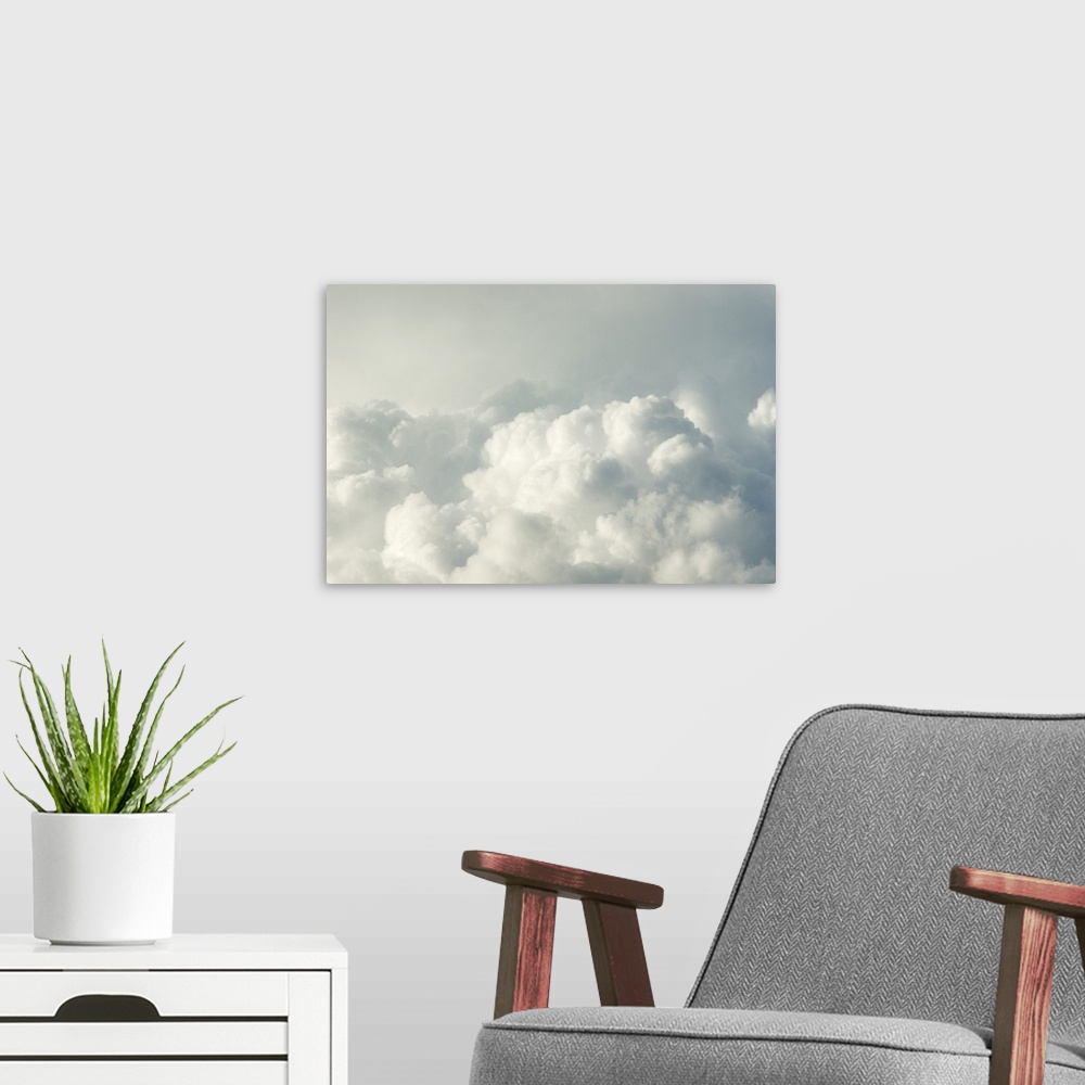 A modern room featuring Monsoonal Thunderstorm Development, High Plains - Aerial Photograph