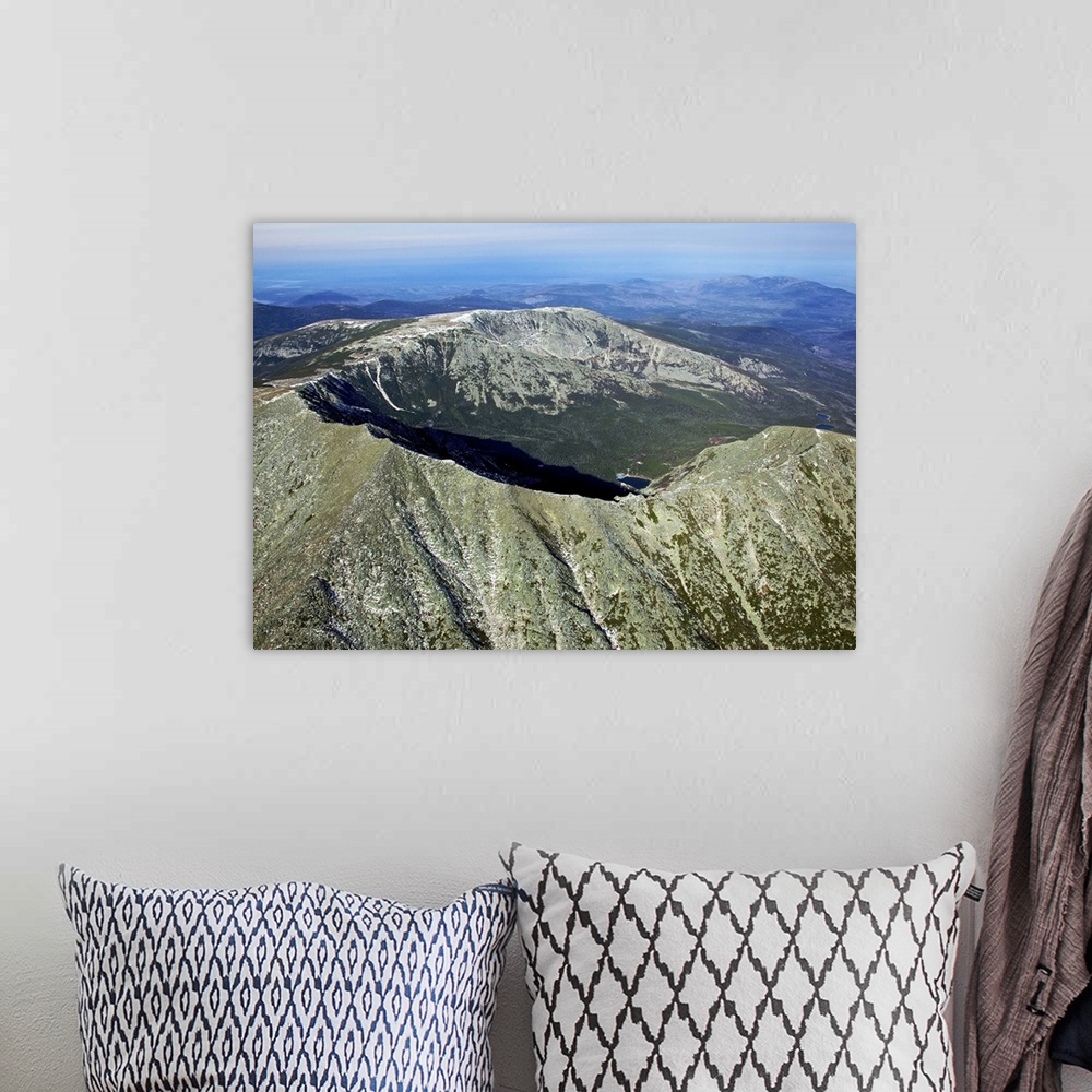 A bohemian room featuring Mount Katahdin, Millinocket - Aerial Photograph