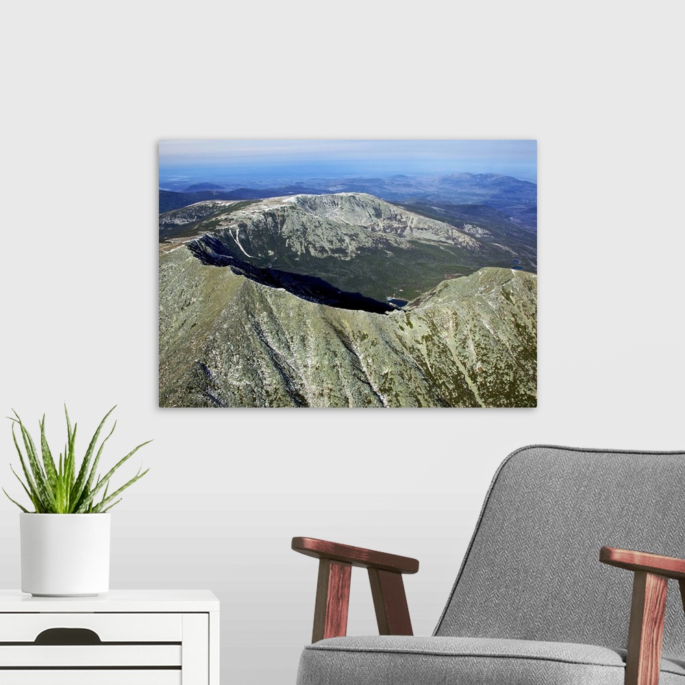 A modern room featuring Mount Katahdin, Millinocket - Aerial Photograph