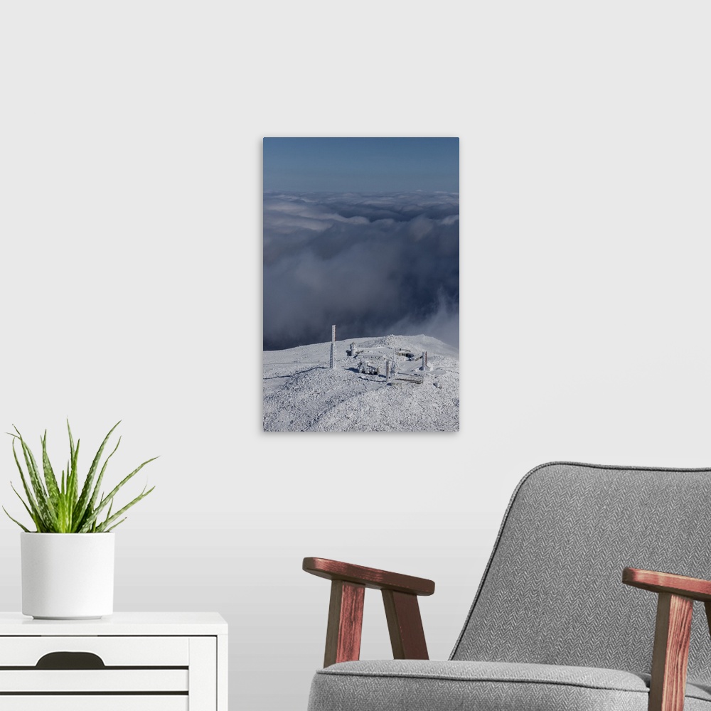 A modern room featuring Mount Washington, Sargents, New Hampshire - Aerial Photograph