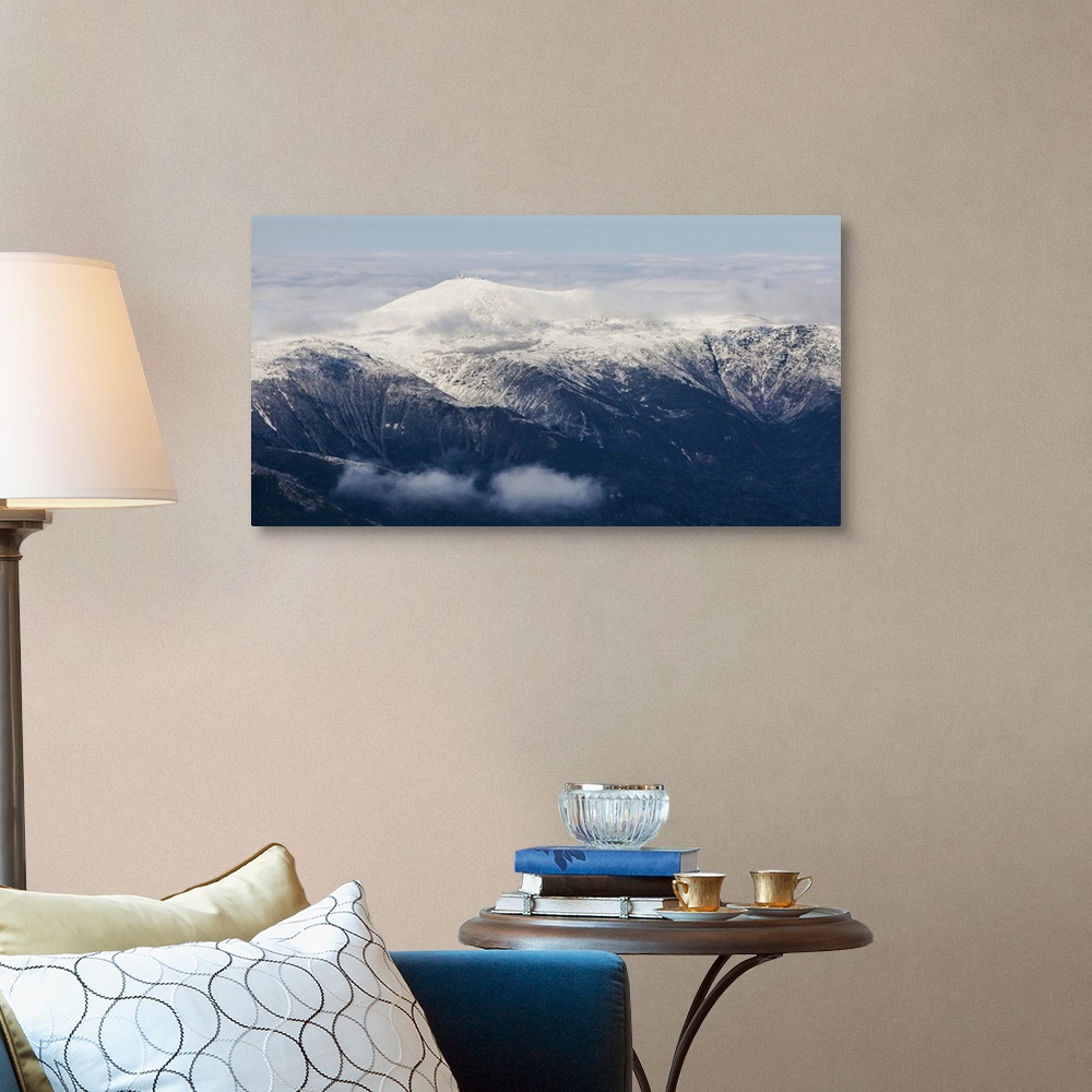 A traditional room featuring Mount Washington, Sargents, Washington - Aerial Photograph