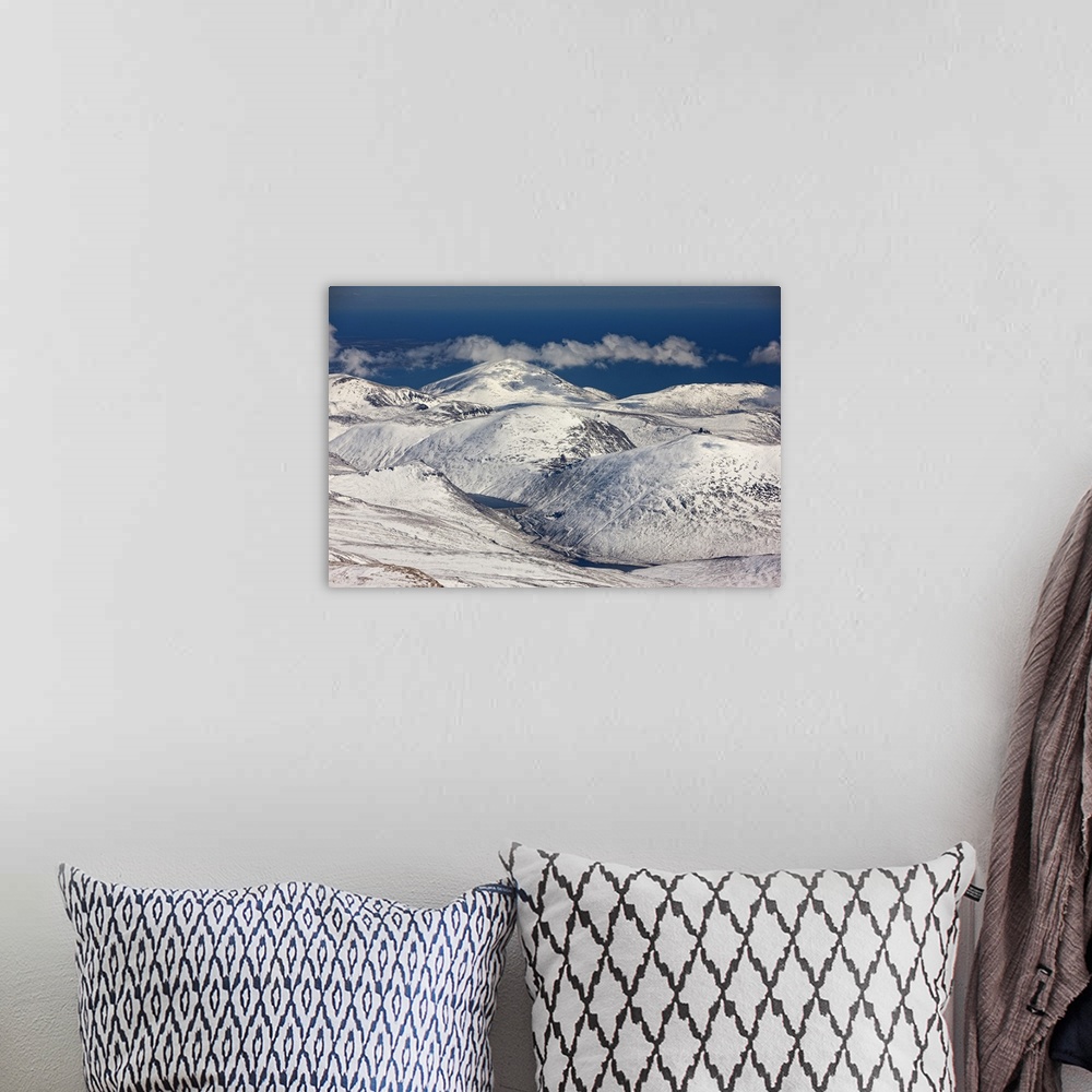A bohemian room featuring Mourne Mountains, Newcastle, Northern Ireland - Aerial Photograph