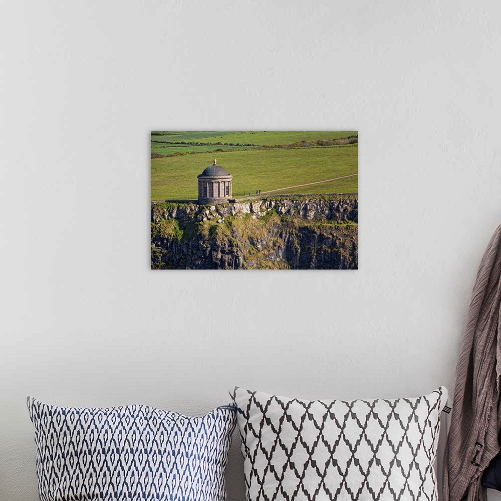 A bohemian room featuring Mussenden Temple, Castlerock, Northern Ireland - Aerial Photograph